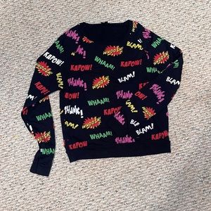 TOPSHOP sweater comic print